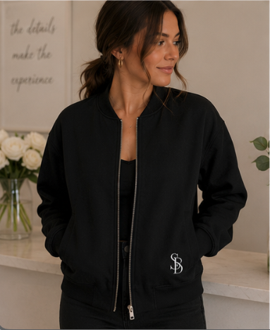 SB Monogram Jacket Black - Image 2