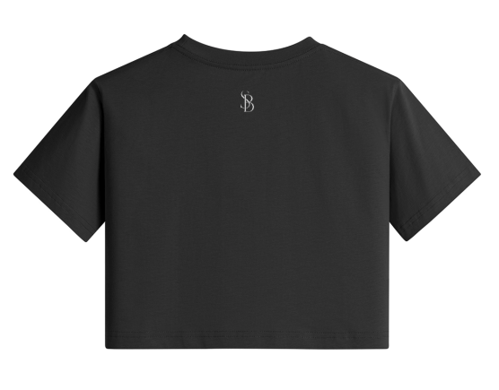 Savvy Bridal Logo Crop Tee Black - Image 2