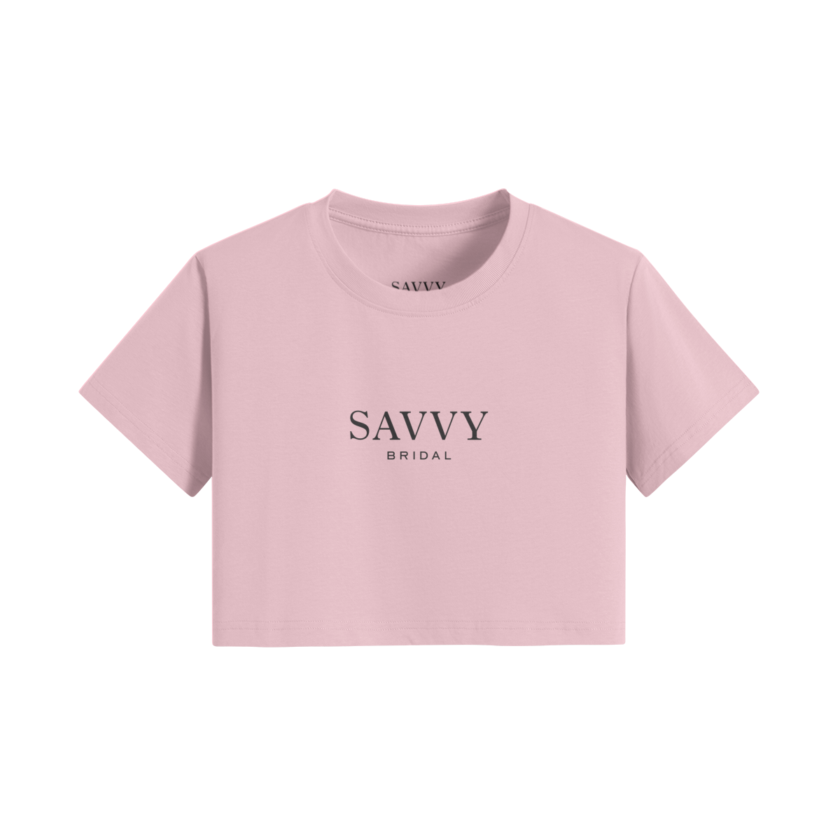 Savvy Bridal Logo Crop Tee - Image 4